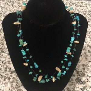 Turquoise beaded necklace
